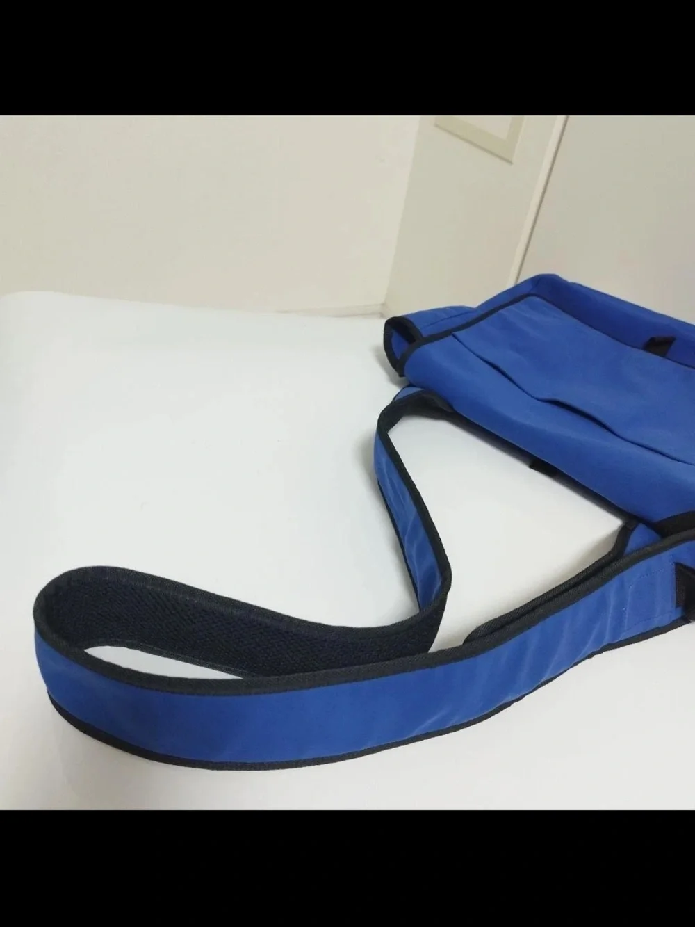 Miu Miu Cobalt Blue Messenger Bag with Black Trim